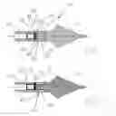 Fig. 02 - Arrow with embedded deployable RFID tag and the methods of using and tracking the same