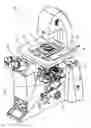 Fig. 01 - Microscope stage with pivotable objective holder