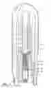 Fig. 03 - Nuclear reactor internal electric control rod drive mechanism assembly