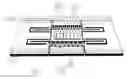 Fig. 01 - Microfluidic-channel embeddable, laterally oscillating gravimetric sensor device fabricated with micro-electro-mechanical systems (MEMS) technology