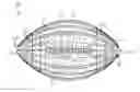 Fig. 01 - Game ball having optimally positioned grooves and/or ridges