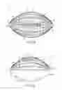 Fig. 15 - Game ball having optimally positioned grooves and/or ridges