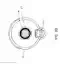 Fig. 09 - DISPOSABLE CANNULA BASE DEVICE FOR INSERTION WITHIN A GUIDE TUBE IN A HAND-SUPPORTABLE POWER-ASSISTED TISSUE ASPIRATION INSTRUMENT