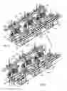 Fig. 12 - Apparatus and process for packaging containers of liquid products into bundles