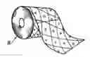 Fig. 01 - Multi-ply disintegratable absorbent sheet, associated roll and associated manufacturing process