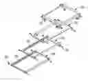 Fig. 01 - Push-back cart storage system with a top cart rolling on top of push-back rails