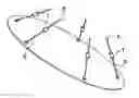 Fig. 01 - Landing system for a body and space probe provided with such a system