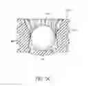 Fig. 12 - Valve for facilitating and maintaining separation of fluids and materials
