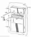Fig. 01 - Pass-through wall-mounted medications cabinet with UV sterilization