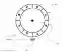 Fig. 01 - Magnetic field sensor for sensing rotation a reference component about the axis of rotation that is independent of alignment between the axis of rotation and the sensors