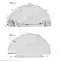Fig. 02 - Lighting applications with light transmissive optic contoured to produce tailored light output distribution
