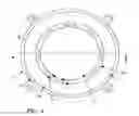 Fig. 04 - Lighting applications with light transmissive optic contoured to produce tailored light output distribution