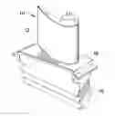 Fig. 01 - TURBINE COMPONENT WITH NEAR-SURFACE COOLING PASSAGE AND PROCESS THEREFOR