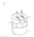 Fig. 01 - Power adapter assembly with a rotation locking collar