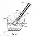 Fig. 13 - Vascular closure device with automatic suture cutter