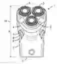 Fig. 01 - ELECTRIC HEAD SHAVER WITH ERGONOMIC HANDLE