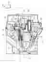 Fig. 01 - Internal combustion engine with masking wall the curtain area of the intake valves