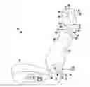Fig. 01 - Headrest wire harness routing guide assembly