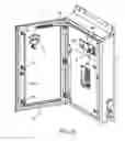 Fig. 21 - Panelboard enclosure with improved external power cutoff switch