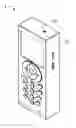 Fig. 01 - Electronic device with sliding battery cover