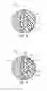 Fig. 16 - Golf ball with cover layer having zones of differing materials