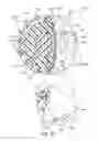 Fig. 17 - Golf ball with cover layer having zones of differing materials