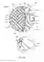 Fig. 20 - Golf ball with cover layer having zones of differing materials