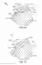 Fig. 23 - Golf ball with cover layer having zones of differing materials