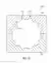 Fig. 27 - Golf ball with cover layer having zones of differing materials