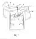 Fig. 19 - Skin suturing device using rotating needles
