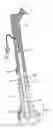 Fig. 01 - Implantable prosthesis for replacing a human hip or knee joint and the adjoining bone sections