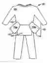 Fig. 01 - Clothing article facilitating a wearer's ability to use the bathroom while wearing the clothing article