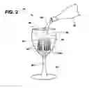 Fig. 03 - Beverage glass with internal decanting, filtering, mixing and aerating cell