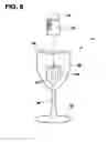 Fig. 08 - Beverage glass with internal decanting, filtering, mixing and aerating cell