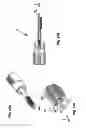 Fig. 13 - Cosmetic applicator with internal applicators that can be pushed out and rotated