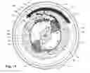 Fig. 14 - Rotating filter for a dishwashing machine