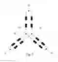 Fig. 06 - Arrangement for producing a star connection, in particular of the stator windings of an electromotor, and electromotor