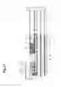 Fig. 16 - Thin-film magnetic head having coil of varying thinknesses in spaces adjacent the main magnetic pole
