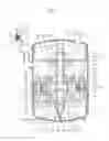 Fig. 02 - Compressor in which a shaft center of a suction pipe is disposed to not correspond to a shaft center of a refrigerant suction passage of a stationary shaft and an upper end of the stationary shaft protrudes higher than a bottom of an accumulator chamber