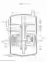 Fig. 11 - Compressor in which a shaft center of a suction pipe is disposed to not correspond to a shaft center of a refrigerant suction passage of a stationary shaft and an upper end of the stationary shaft protrudes higher than a bottom of an accumulator chamber