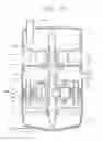 Fig. 16 - Compressor in which a shaft center of a suction pipe is disposed to not correspond to a shaft center of a refrigerant suction passage of a stationary shaft and an upper end of the stationary shaft protrudes higher than a bottom of an accumulator chamber