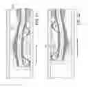 Fig. 11 - Rotational atherectomy device with fluid inflatable support elements and two torque transmitting coils