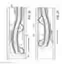 Fig. 13 - Rotational atherectomy device with fluid inflatable support elements and two torque transmitting coils
