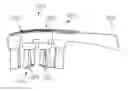 Fig. 01 - Oral care implement having flexibly supported cleaning elements extending in opposite directions