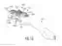 Fig. 09 - Oral care implement having flexibly supported cleaning elements extending in opposite directions