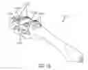 Fig. 14 - Oral care implement having flexibly supported cleaning elements extending in opposite directions