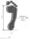 Fig. 01 - Method of measuring and identifying foot arch type