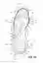 Fig. 31 - Footwear devices with an outer bladder and a foamed plastic internal structure separated by an internal flexibility sipe