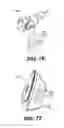 Fig. 55 - Footwear devices with an outer bladder and a foamed plastic internal structure separated by an internal flexibility sipe