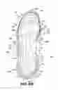 Fig. 62 - Footwear devices with an outer bladder and a foamed plastic internal structure separated by an internal flexibility sipe